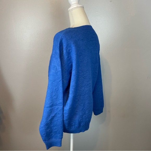 Kerisma Blue Cheetah Texture Top Size Medium/Large - Picture 7 of 10